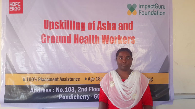 Upskilling of ASHA Worker – P. Sathiyavathi from Pondicherry