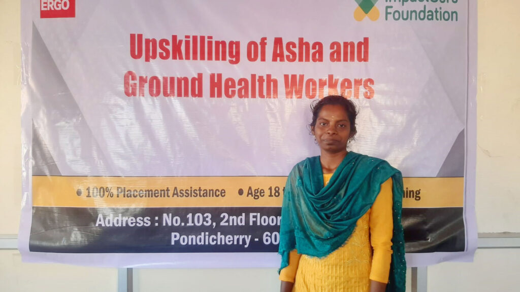 Upskilling of Ground Health Worker – M. Subasri from Pondicherry